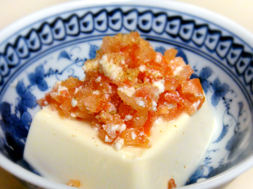 Tomato with Queso Fresco on Tofu tofutomato